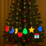 Christmas Decorative Hanging Strip with Colorful Festive Ornaments