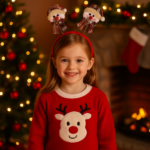 Set of 2 Christmas Snowman Headbands for Kids & Adults