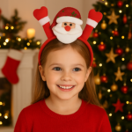 Set of 2 Santa Claus Headbands for Kids & Adults