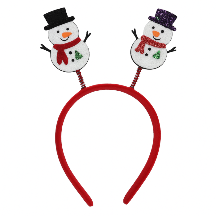 ChatGPT Image Dec 4, 2025, 11_51_24 AM Set of 2 Christmas Snowman Headbands for Kids & Adults - Image 1