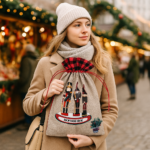 MPS MY PARTY SUPPLIERS® Christmas Nutcracker Gift Bag 32 × 20 cm – Ho Ho Ho Drawstring Fabric Bag, Reusable Gift Pouch for Gifting, Return Gifts, Hampers & Christmas Decorations