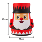 Metal Santa Nutcracker Container 18 × 11 cm – Christmas Decorative Storage Jar, Candy/Gift Holder, Festive Table Décor, Metal Christmas Decoration - Image 5