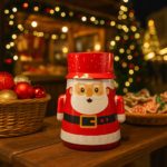 Metal Santa Container 18 × 11 cm – Christmas Candy Jar - Image 6