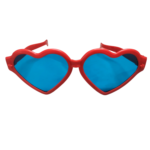 Big Size Heart Shape Party Goggles for Kids & Adults (Random Color)