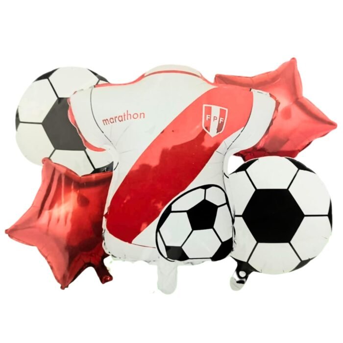 61Ncf-gZesL._SL1500_ Football Theme Foil Balloon Set of 5 Pcs – (Air or Helium) - Image 1