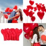 Pack of 30 Red Heart Shape Balloons - Image 6