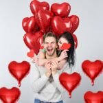 Red Heart Shaped Foil Balloons for Valentine's Day Decoration, Heart Shape Party Balloons, Anniversary Decoration, Birthday Decoration Set of 5 - Image 3