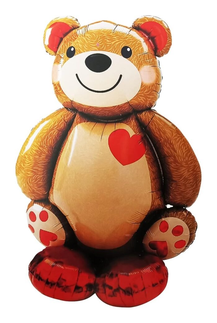 Big size Self Standing Teddy Bear Balloons, Teddy Bear Love Balloon for Birthday Valentine's Day Party Supplies - Image 1