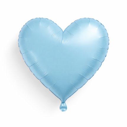 18 Inch Blue Heart Foil Balloon for Party Decorations | Helium & Air Fillable Heart Shape Balloon | Birthday, Anniversary, Valentine, Baby Shower & Romantic Decoration – 18 Inch