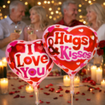 I Love You Heart Foil Balloons Set | Hugs & Kisses - Image 3