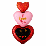 Heart Shape I Love You Foil Balloon Set - Image 3