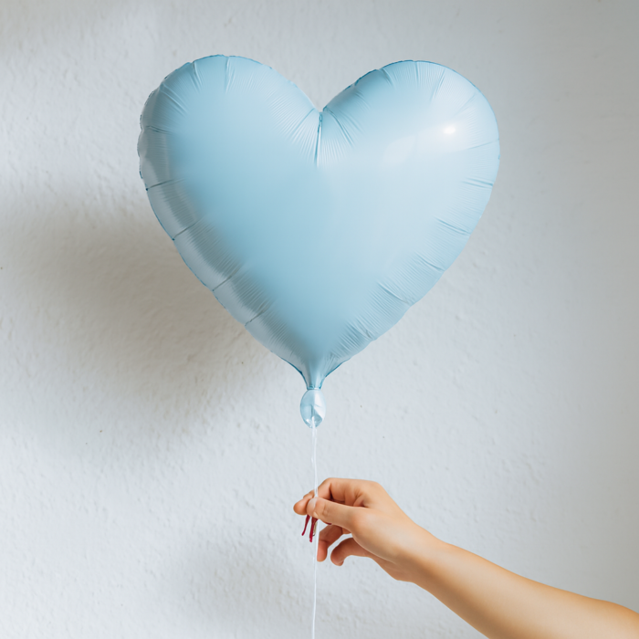 18 Inch Blue Heart Foil Balloon for Party Decorations | Helium & Air Fillable Heart Shape Balloon | Birthday, Anniversary, Valentine, Baby Shower & Romantic Decoration – 18 Inch - Image 4