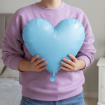18 Inch Blue Heart Foil Balloon for Party Decorations | Helium & Air Fillable Heart Shape Balloon | Birthday, Anniversary, Valentine, Baby Shower & Romantic Decoration – 18 Inch - Image 2