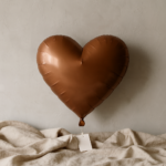 My Party Suppliers 18 Inch Brown Heart Foil Balloon for Party Decorations | Helium & Air Fillable Heart Shape Balloon | Birthday, Anniversary, Valentine, Romantic Surprise & Event Décor – 18 Inch - Image 4