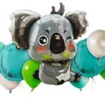 Koala Balloons Set for Jungle Theme Party Decoration -set of 9