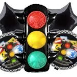 Traffic Light Balloons with Racing Theme - set of 5