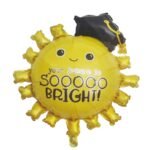 Graduation Sun Balloon – “Your Future Is So Bright” Gold, 67x77