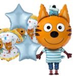 Cute Cat Balloon Set for Party Decoration -set of 5