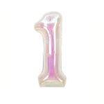 40 Inch Iridescent Number "1" Foil Balloon