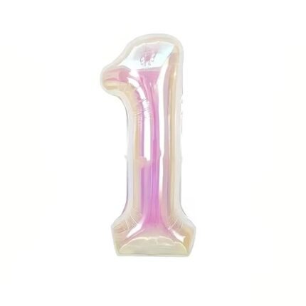 40 Inch Iridescent Number "1" Foil Balloon