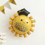 Graduation Sun Balloon – “Your Future Is So Bright” Gold, 67x77 - Image 2