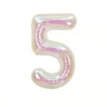 40 Inch Iridescent Number "5" Foil Balloon