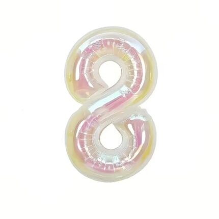 40 Inch Iridescent Number "8" Foil Balloon