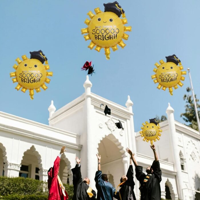 Graduation Sun Balloon – “Your Future Is So Bright” Gold, 67x77 - Image 5