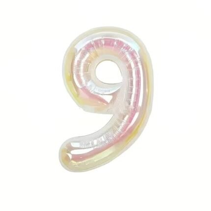 40 Inch Iridescent Number "9" Foil Balloon
