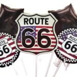 Route 66 Theme Party Balloons - set of 5