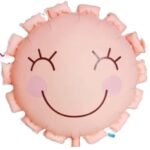 22inch Cute Smiling Sun Foil Balloon – Peach