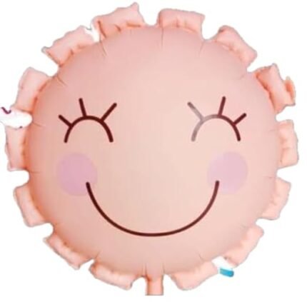 22inch Cute Smiling Sun Foil Balloon – Peach