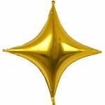 Gold Star Foil Balloon - 24 inch (5Pcs)