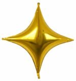 Gold Star Foil Balloon - 9 inch (10Pcs)