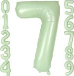 Green Number 7 Foil Balloon – Helium Party Decoration 32inches - Image 5