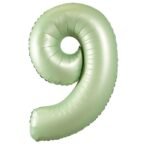Green Number 9 Foil Balloon – Helium Party Decoration 32inches
