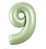 Green Number 9 Foil Balloon – Helium Party Decoration 32inches