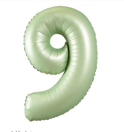 Green Number 9 Foil Balloon – Helium Party Decoration 32inches