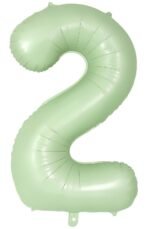 Green Number 2 Foil Balloon – Helium Party Decoration 32inches