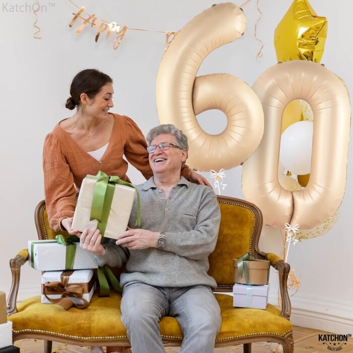 32 Inch Number 0 Foil Balloon - Caramel Light Pastel Color - Image 5