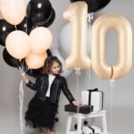 32 Inch Number 1 Foil Balloon - Caramel Light Pastel Color - Image 4