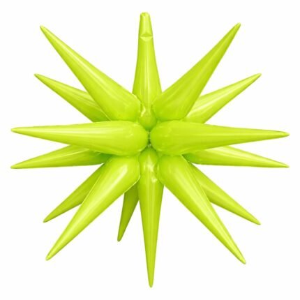 22inch Lime Green 14 Point Star Foil Balloon