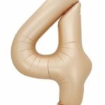 32 Inch Number 4 Foil Balloon - Caramel Light Pastel Color