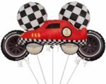 Racing Car Foil Balloon Set Of 5