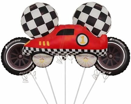 Racing Car Foil Balloon Set Of 5
