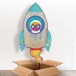 Space Rocket Foil Balloon Set Of 5 - Image 2