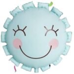 22inch Cute Smiling Sun Foil Balloon – Pastel Blue