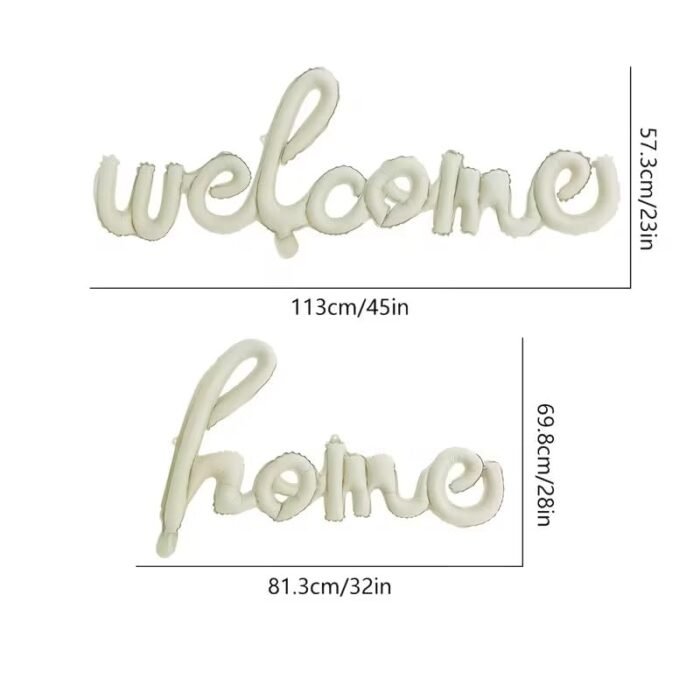 "welcome home" Foil Balloon Banner - Image 5