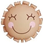 22inch Cute Smiling Sun Foil Balloon – Brown Sun