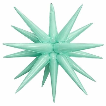 22inch Pastel Green 14 Point Star Foil Balloon